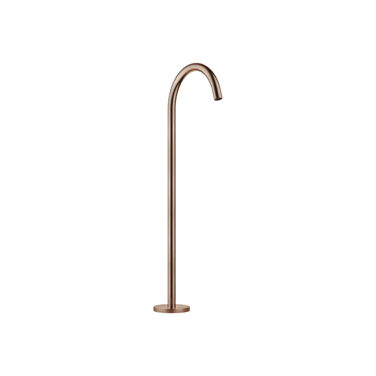 META Bath spout without diverter for free-standing assembly - Brushed Bronze - 13 672 661-42