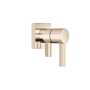 Concealed single-lever mixer with cover plate with integrated shower connection - Champagne (22kt Gold) - 36 045 970-47
