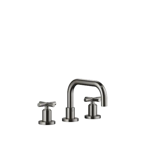 TARA Mélangeur lavabo à 3 trous avec garniture d'écoulement - Dark Chrome - 20 705 892-19 0010