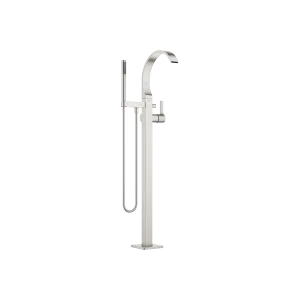 CYO Single-lever bath mixer with stand pipe for free-standing assembly with hand shower set - Brushed Platinum - 25 863 811-06