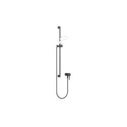 Mitigeur monocommande encastré avec raccord de douche intégré avec garniture de douche sans douchette - Noir mat - 36 110 970-33