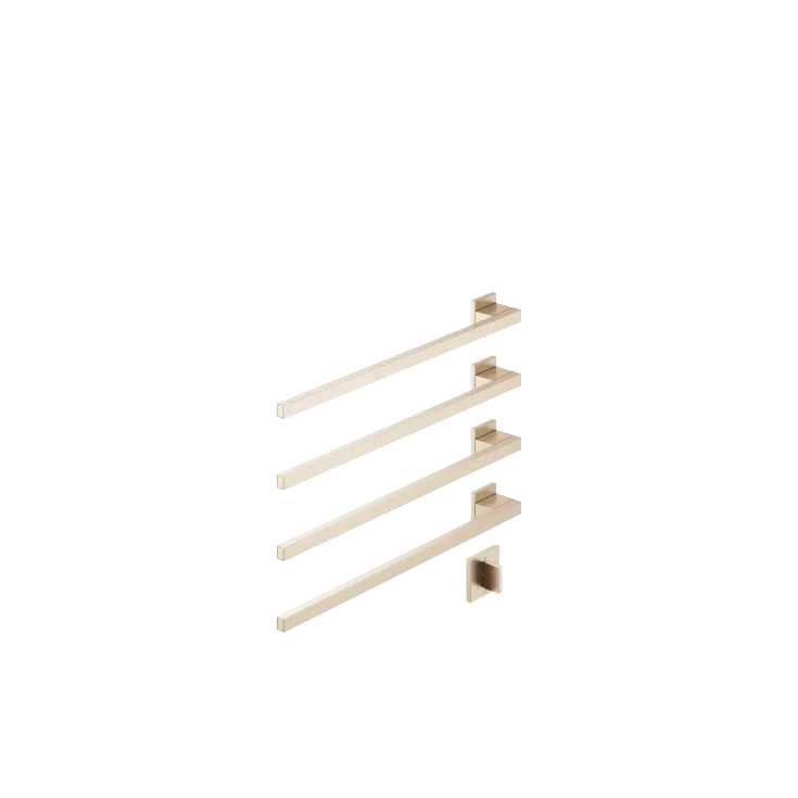 Towel warmer , 4-fold , projection left , with control element - Set containing 2 articles