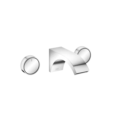 CYO Wall-mounted basin mixer without pop-up waste - Chrome - Set containing 2 articles