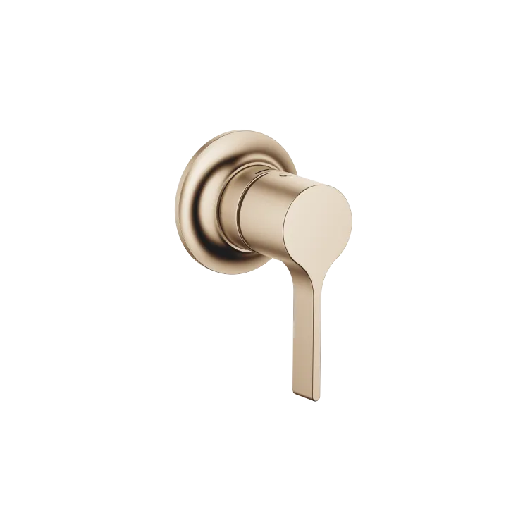 VAIA Batería monomando empotrada con cubierta - Champagne cepillado (Oro 22k) - 36 060 809-46