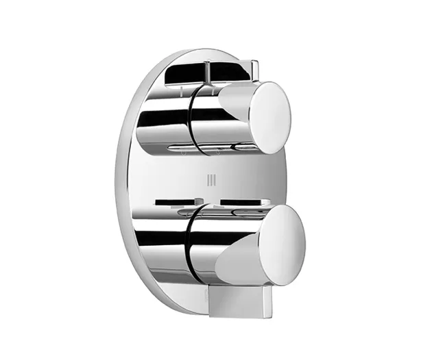 Concealed thermostat with three-way diverter - Brushed Chrome - 36 428 970-93 0010