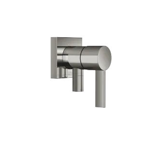 Concealed single-lever mixer with cover plate with integrated shower connection - Dark Chrome - 36 046 970-19