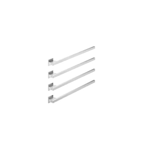 Towel warmer , 4-fold , projection right , without control element - Brushed Chrome - 83 314 980-93