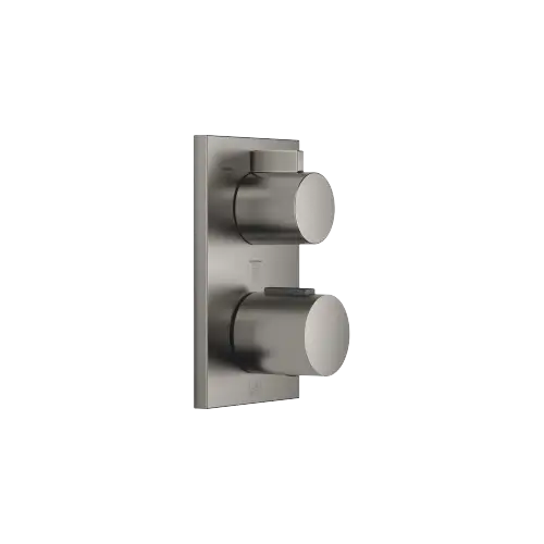 Concealed thermostat with three function volume control - Brushed Dark Platinum - 36 427 670-99
