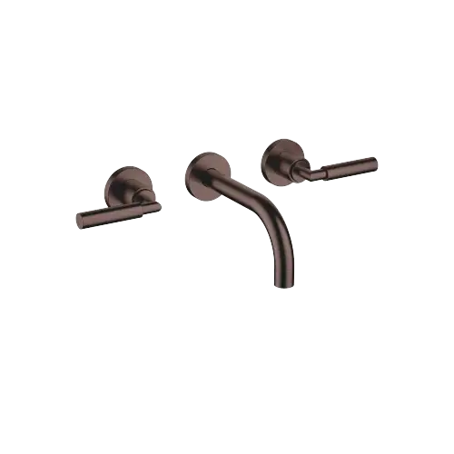 TARA Wall-mounted basin mixer without pop-up waste - Brushed Dark Bronze (PVD) - 36 707 882-43