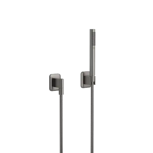 LISSÉ Hand shower set with individual rosettes - Brushed Dark Platinum - 27 802 845-99