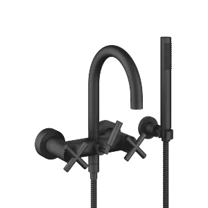 TARA Bath mixer for wall mounting with hand shower set - Matte Black - 25 133 892-33