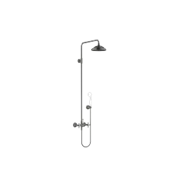 MADISON Showerpipe with shower mixer without hand shower - Brushed Dark Platinum - 26 632 360-99 0050