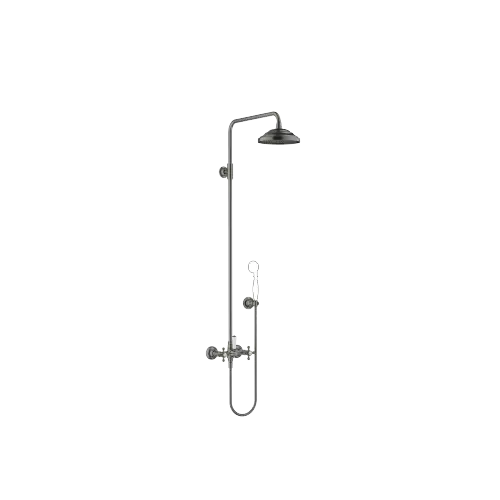 MADISON Showerpipe with shower mixer without hand shower 200 mm - Brushed Dark Platinum - 26 632 360-99 0050