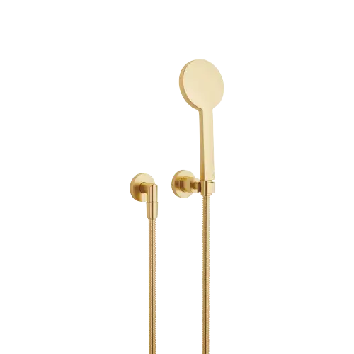 TARA Hand shower set with individual flanges - Brushed Durabrass (23kt Gold) - 27 803 892-28 0010