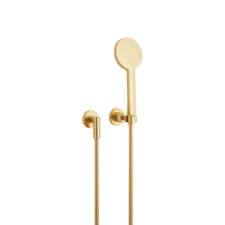 TARA Hand shower set with individual rosettes FlowReduce - Brushed Durabrass (23kt Gold) - 27 803 892-28 0010