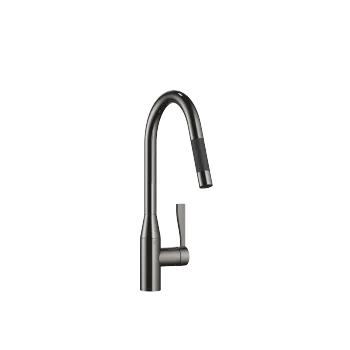 SYNC Single-lever mixer Pull-down with spray function - Dark Chrome - 33 870 895-19