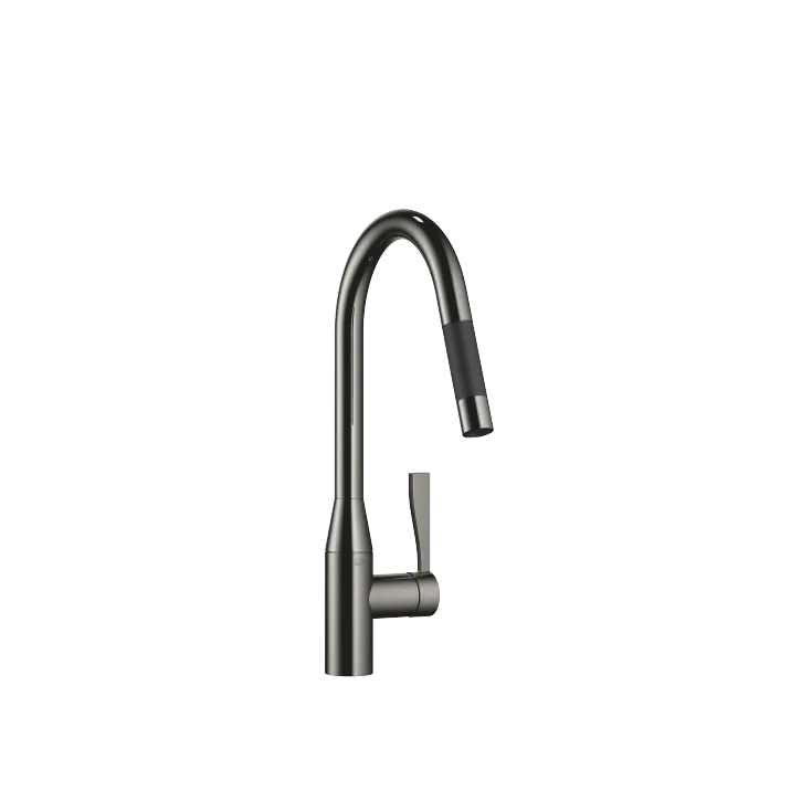 SYNC Single-lever mixer Pull-down with spray function - Dark Chrome - 33 870 895-19