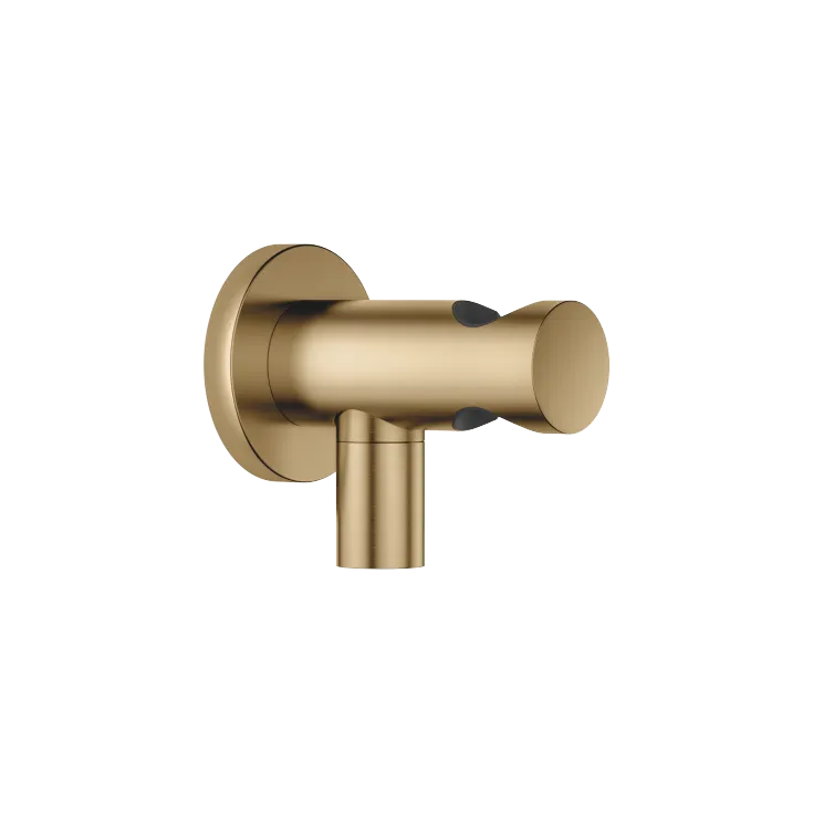 Coude mural avec support de douche intégré - Dark Brass brossé - 28 490 660-39