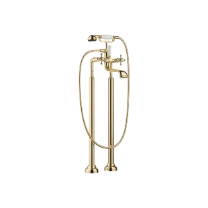 MADISON Two-hole bath mixer for free-standing assembly with hand shower set - Durabrass (23kt Gold) - 25 943 360-09
