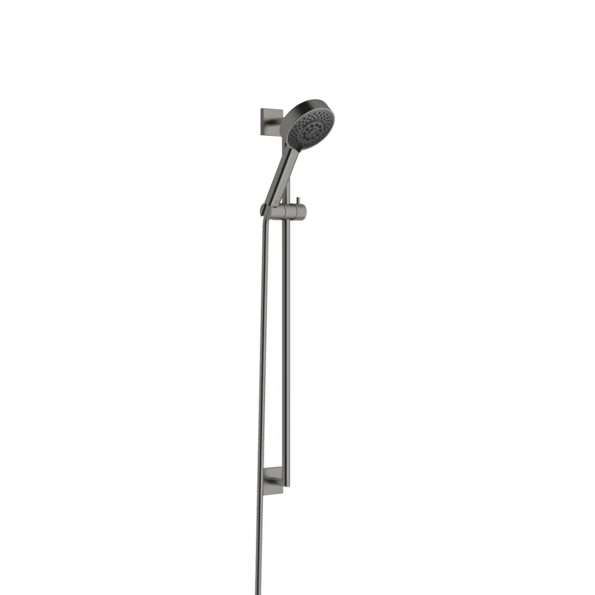 Instmaier Duscharmatur DS4 – Schwarzes Duschset Mit Großem Regenduschkopf Und Handbrause, 3 Funktionen
