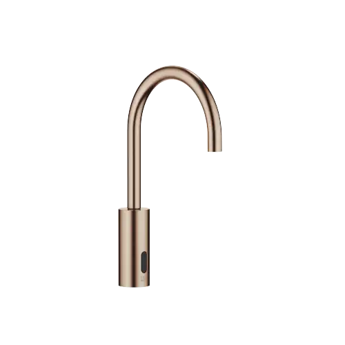 Touchfree Robinetterie de lavabo avec fonction d’ouverture et de fermeture électronique sans garniture d’écoulement - Bronze brossé (PVD) - 44 521 660-42