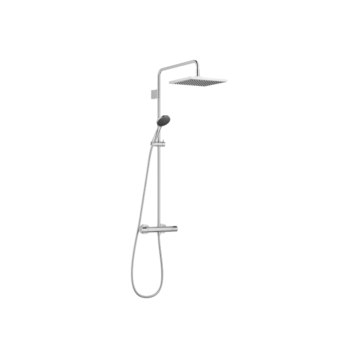 Shower pipe with shower thermostat with hand shower set - Set containing 2 articles