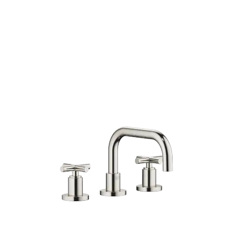 TARA Three-hole lavatory mixer with drain - Platinum - 20 705 892-08 0010
