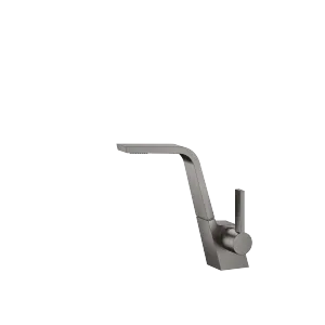 CL.1 Single-lever basin mixer without pop-up waste - Brushed Dark Platinum - 33 521 705-99