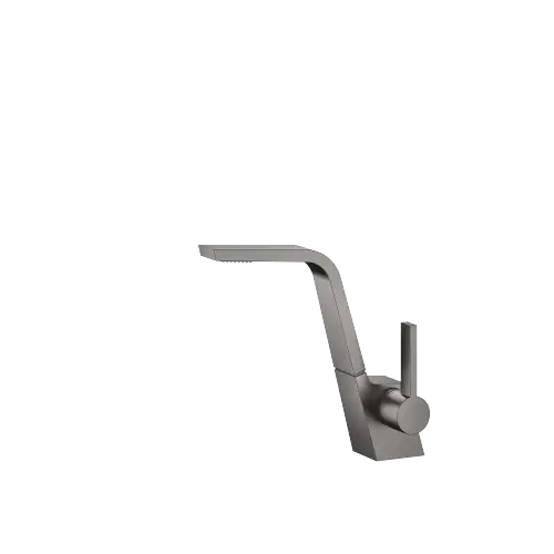 CL.1 Single-lever basin mixer without pop-up waste - Brushed Dark Platinum - 33 521 705-99