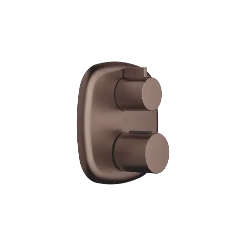COYA Thermostat à encastrer avec régulateur de débit 3 voies - Dark Bronze brossé (PVD) - 36 427 404-43