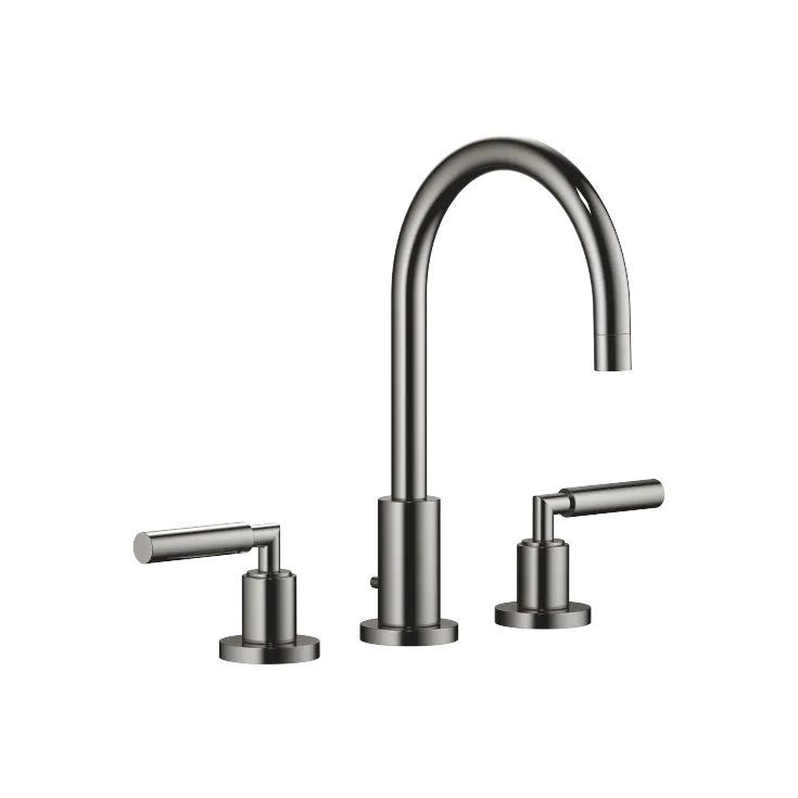 TARA Three-hole lavatory mixer with drain - Dark Chrome - 20 713 882-19 0010