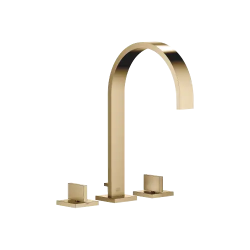 MEM Three-hole basin mixer with pop-up waste - Brushed Dark Brass (PVD) - 20 715 782-39