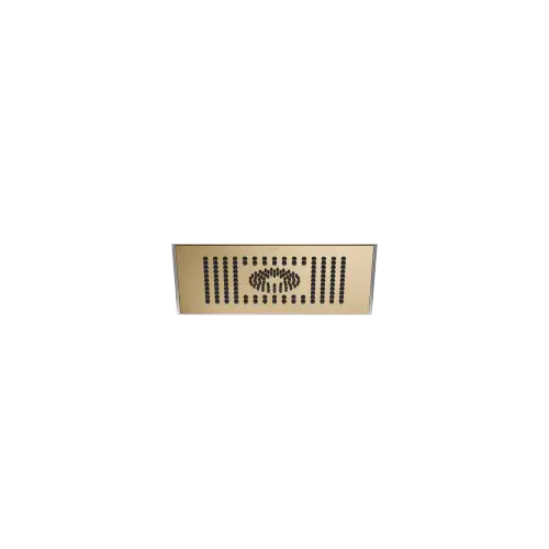 Rain shower flush mounted 11-3/4" x 9-1/2" - Brushed Dark Brass (PVD) - 28 043 980-39 0010