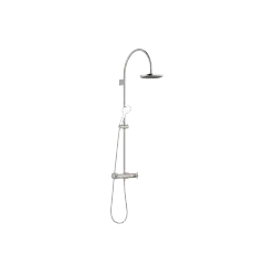 VAIA Showerpipe with shower thermostat without hand shower - Brushed Platinum - 34 459 809-06 0050