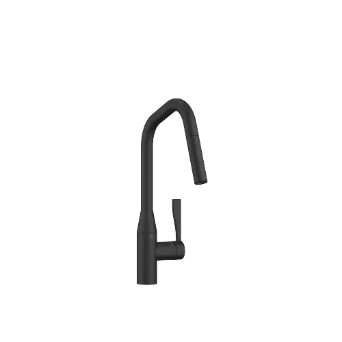 SYNC Single-lever mixer pull-down with spray function - Matte Black - 33 875 895-33 0010