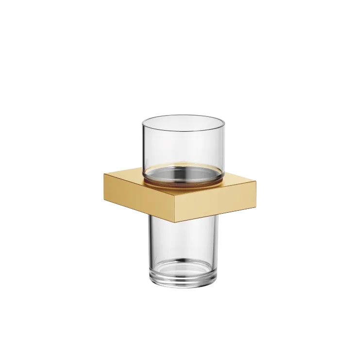 Tumbler holder wall model - Brushed Durabrass (23kt Gold) - 83 400 780-28