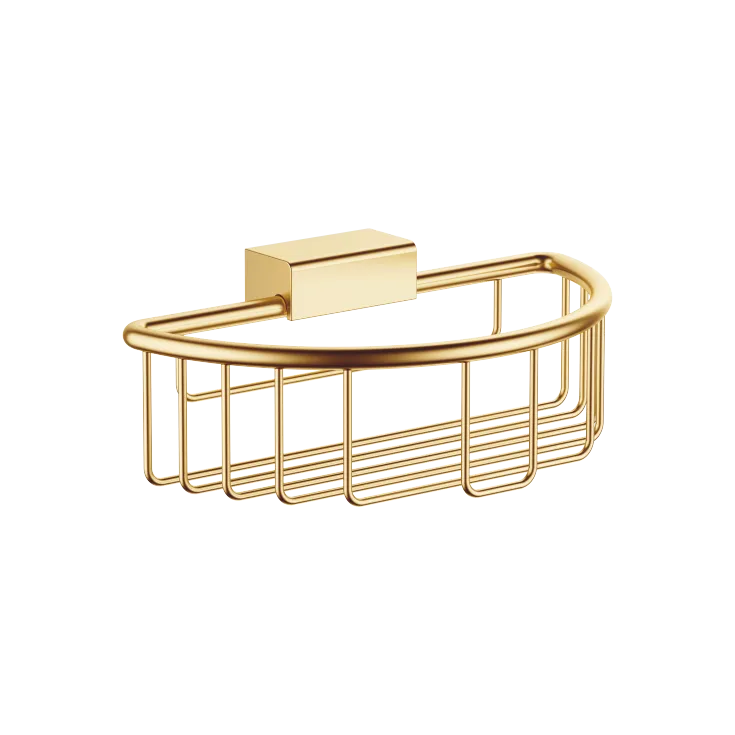 Shower basket for wall mounting - Brushed Durabrass (23kt Gold) - 83 290 970-28