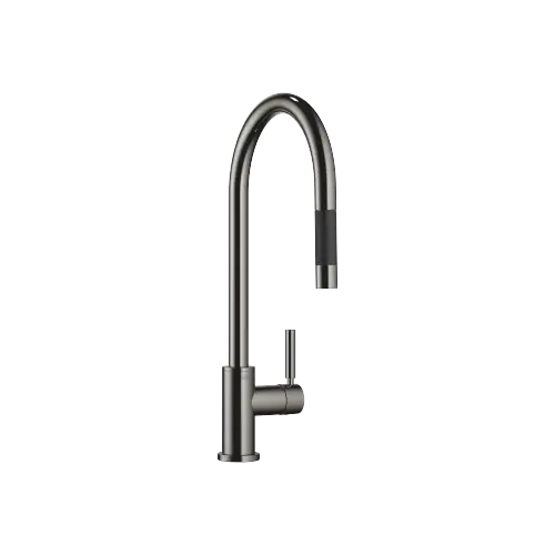 TARA Monomando Pull-down con función de chorro - Dark Chrome - 33 870 888-19