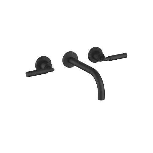 TARA Wall-mounted three-hole lavatory mixer without drain - Matte Black - 36 712 882-33 0010