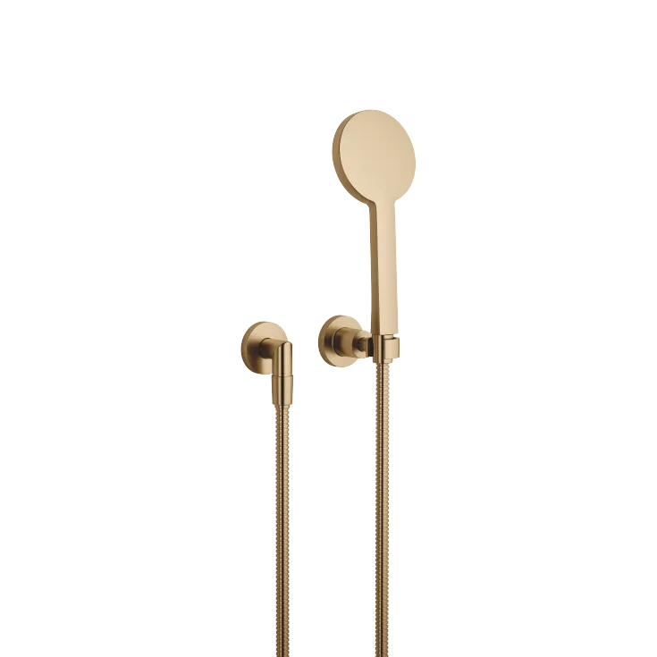 TARA Hand shower set with individual rosettes FlowReduce - Brushed Dark Brass - 27 803 892-39 0010