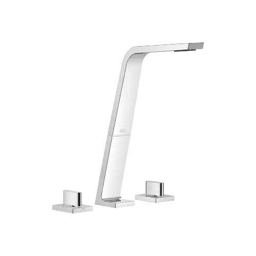 CL.1 Three-hole basin mixer without pop-up waste - Chrome - Set containing 3 articles