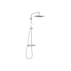 Shower pipe with shower thermostat without hand shower - Brushed Platinum - 34 464 980-06 0010