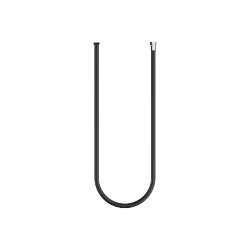 WATER TUBE Kneipp hose black 78-3/4" - Brushed Chrome - 28 286 979-93