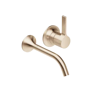 VAIA Wall-mounted single-lever basin mixer without pop-up waste - Brushed Champagne (22kt Gold) - 36 860 809-46