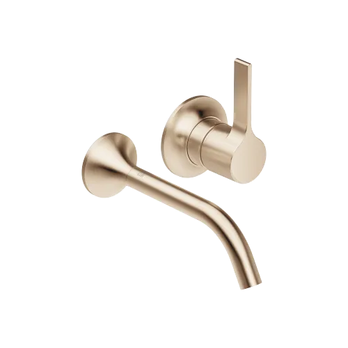 VAIA Waschtisch-Wand-Einhandbatterie ohne Ablaufgarnitur - Champagne gebürstet (22kt Gold) - 36 860 809-46