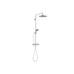 Showerpipe with shower thermostat - Platinum - Set containing 2 articles
