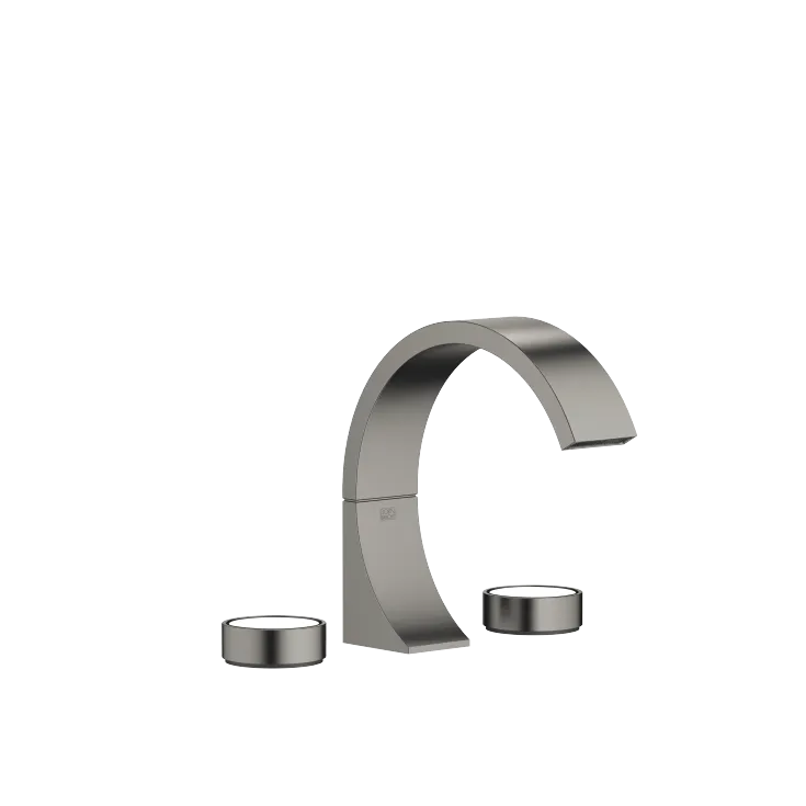 CYO Mélangeur lavabo à 3 trous avec garniture d'écoulement - Dark Platinum brossé - 20 713 811-99