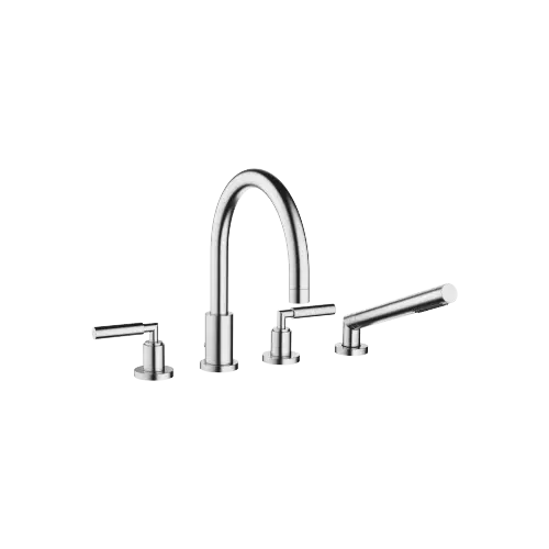 TARA Bath shower set for bath rim or tile edge installation - Brushed Chrome - 27 512 882-93 0050