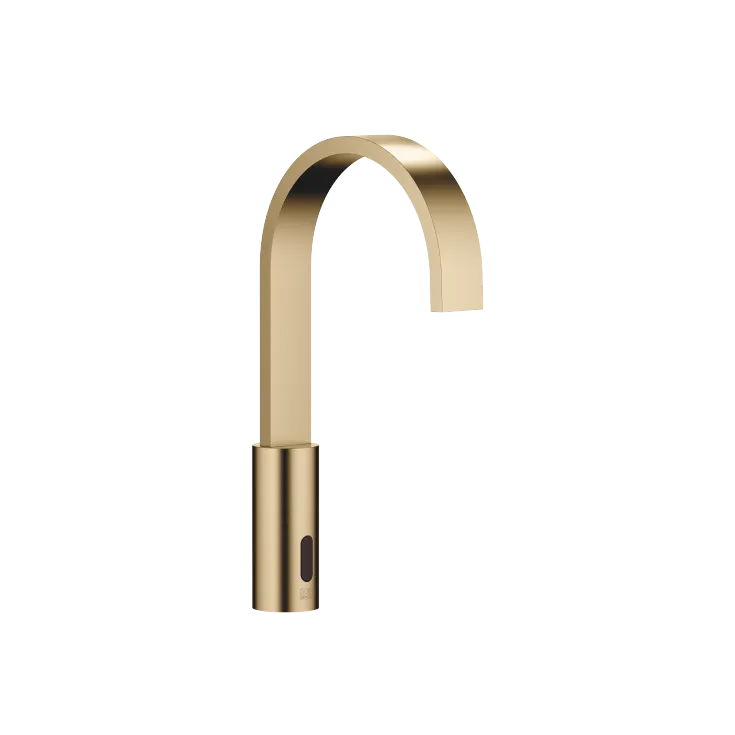 MEM Washstand fitting with electronic opening and closing function without pop-up waste - Brushed Dark Brass - 44 521 782-39