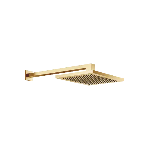Rainshower with wall fixing 300 x 240 mm - Brushed Durabrass (23kt Gold) - 28 765 980-28
